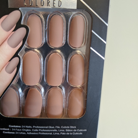 2 packs of coffin & oval style press on nails - Picture 2 of 6